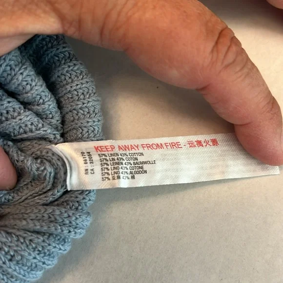 FREE PEOPLE BEACH RIBBED PICNIC SWEATER MINI DRESS  BLUE - Picture 15 of 16